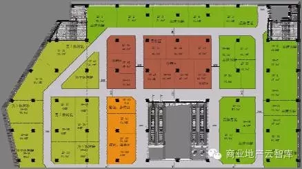 某商場棋盤式動線空間形式