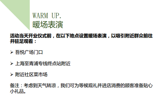 開業當天活動安排及應急管理方法