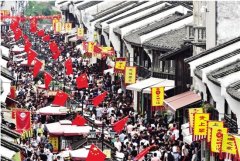 國慶期間杭州大型綜合體人氣旺 銷售額增長三成
